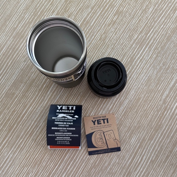 YETI RamblerTravel Bottle 16oz With Leakproof Commuter Cap Black Tumbler Cup Mug - Picture 8 of 12
